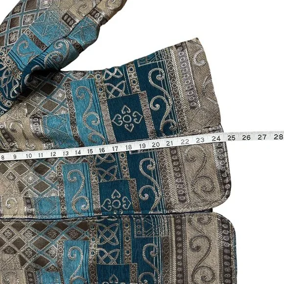 DRESSBARN JACKET TAPESTRY COLORFUL ABSTRACT FULL ZIP SIZE XL ART TO WEAR - Picture 10 of 11